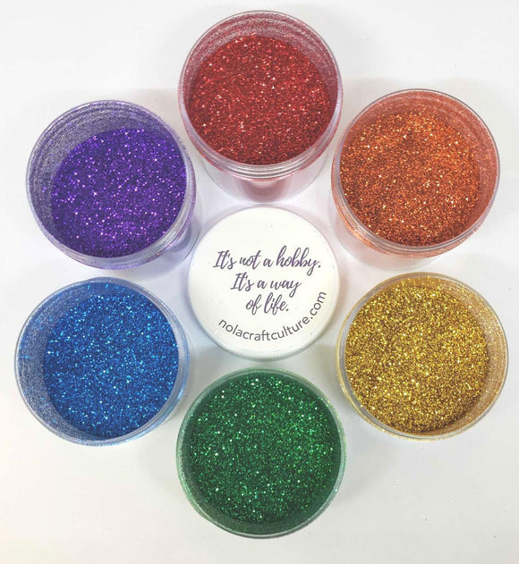 Rainbow Glitter Set, 6 x 1 oz