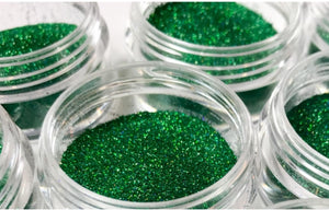 Emerald AB Microfine Glitter, Elektra Cosmetics