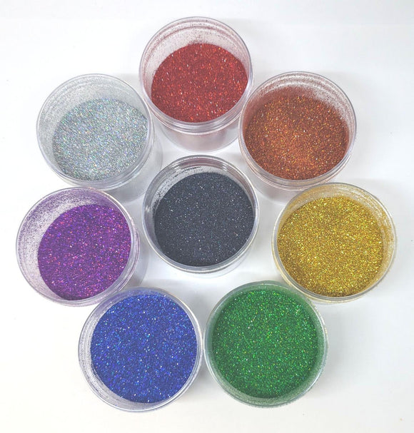 Holo Rainbow Glitter Set, 8 x 1 oz